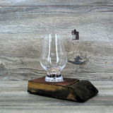 1x Glencairn Glas mit Barrique Fassdaube Untersetzer