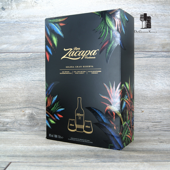 Ron Zacapa Solera 23 Grand Reserva Rum Geschenk Set, 0,7l, 40%