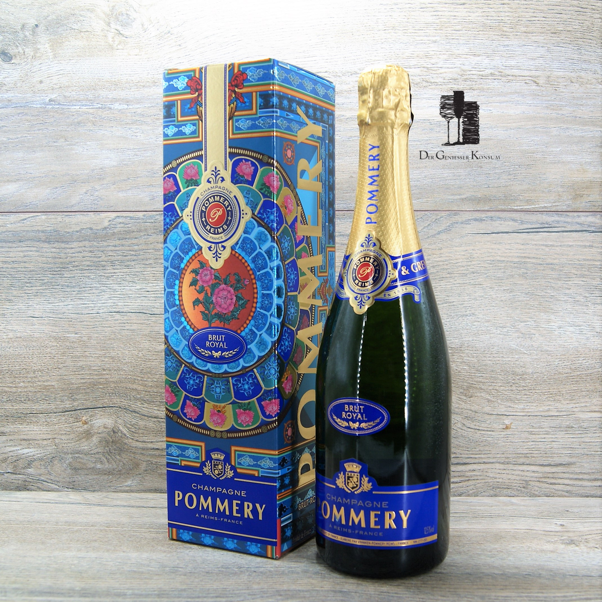 Edition Brut Geniesser Pommery , Der Konsum 12,5% 0,75l, Champagne Mandala Royal –