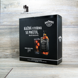 Jack Daniels No.7 Geschenkset mit Wecker, Tennessee Whiskey, 0,7l, 40%