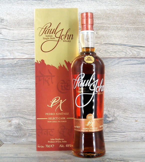 Paul John Pedro Ximenez Select Cask, Indian Single Malt Whisky, 0,7l, 48%