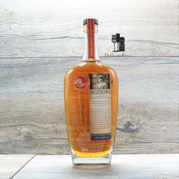 Masterson`s 10 years Old Straight Rye Whiskey, Edition Hungarian Oak, 0,7l, 45%