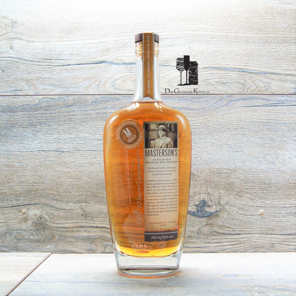 Masterson`s 10 years Old Straight Rye Whiskey, Edition French Oak, 0,7l, 45%