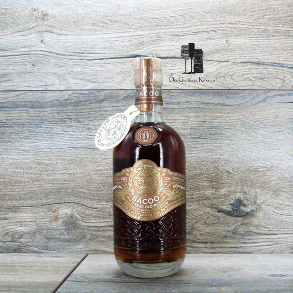 BACOO 11 y.o. Rum aus der Dominicanischen Republik, 0,7l, 40%