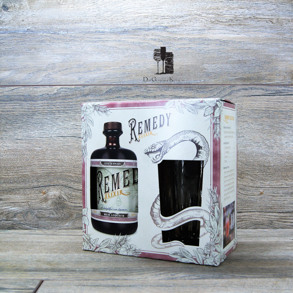 Remedy Elixir Rum-Likör, Edition mit Glas, 0,7l, 34%