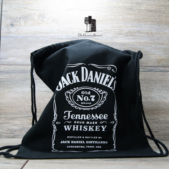 Jack Daniels Whiskey Turnbeutel Tasche, Schwarz Original Fanartikel
