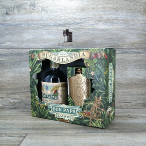 Don Papa Baroko Geschenkset mit Hip Flask, Rum aus den Philippinen, 0,7l, 40%