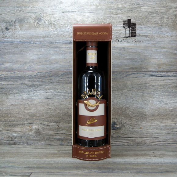 Beluga Allure Vodka mit Ledertasche, Noble Russian Vodka, 0,7l, 40%