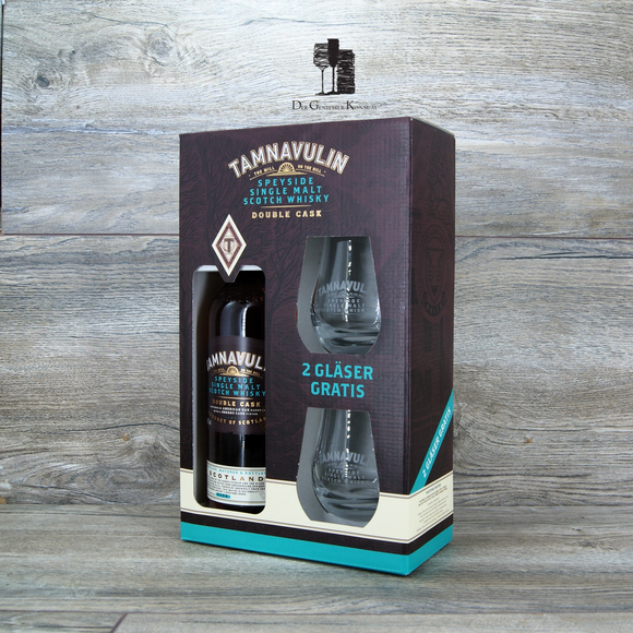 Tamnavulin Double Cask, Geschenkset, Single Malt Scotch Whisky, 0,7l, 40%