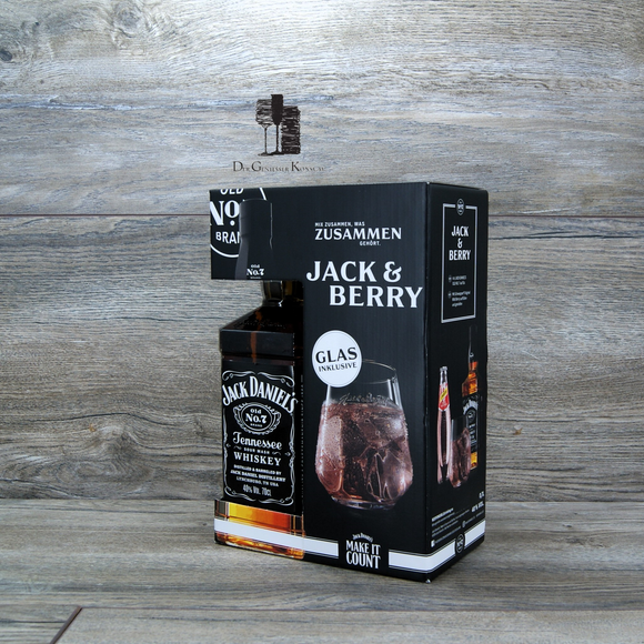 Jack Daniels No.7 Geschenkset, Tennessee Whiskey, 0,7l, 40%