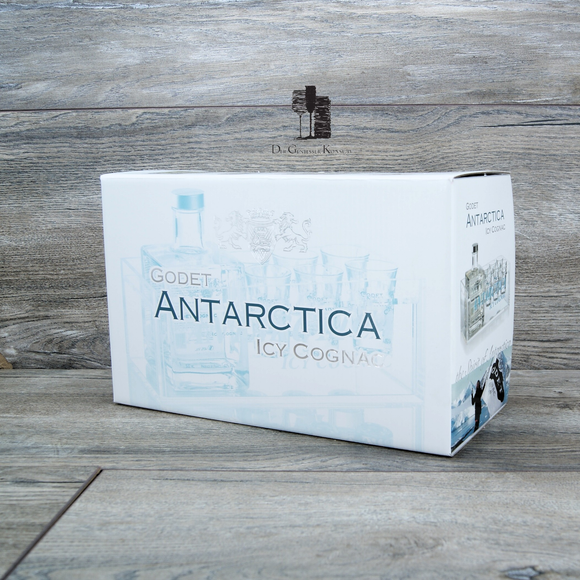 Godet Antarctica Icy Cognac Geschenkset,Gläser und Kühler,0,5 L;40 %