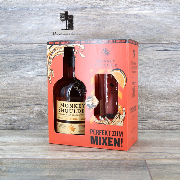 Monkey Shoulder Geschenkset, Blended Malt Whisky, 0,7l,40%