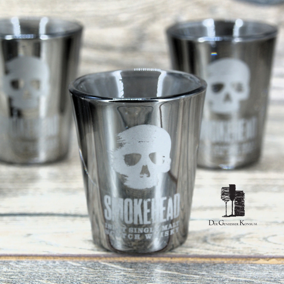 4x Stück Original Smokehead Shotgläser