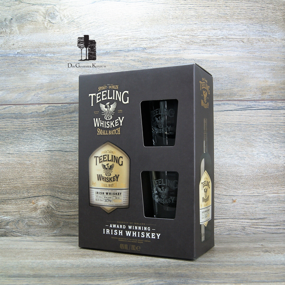 Teeling Small Batch Geschenk Edition mit 2x Gläsern, Irish Whiskey, 0,7l, 46%