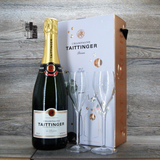 Champagne Taittinger Brut Reserve Edition mit 2x Gläsern, 0,75l, 12%