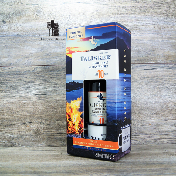 Talisker 10 Jahre, Edition mit Mug, Single Malt Scotch Whisky, 0,7l, 45,8%